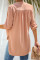 Pink Get You Covered Drape Front Layered Blouse