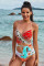 Multicolor Bohemian Tropical Print Bikini