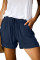Blue Strive Pocketed Tencel Shorts