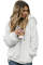 White Warm Furry Pullover Hoodie