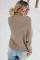 Khaki Oversized Chunky Batwing Long Sleeve Turtleneck Sweater