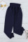 Blue Pocketed Cotton Joggers