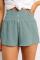 Sky Blue Crapy Banner Shorts