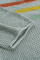 Multicolor Stripes Print Gray Knit Top