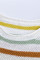 Multicolor Stripes Print White Knit Top