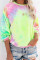 Multicolor Tie-dye Knit Sweatshirt