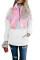 Pink Tie-dye Fluffy Fleece Pullover Sweatshirt