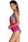 Rosy Layered-Style Printed Tankini with Triangular Briefs