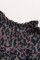 Leopard Print Ruffled Hemline Swing Dress