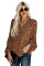Brown Love You Boo Balloon Sleeve Blouse