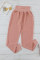 Pink Pocketed Cotton Joggers