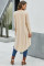 Apricot Selected Button Down Pocketed High Low Cardigan