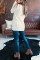 White Button Pocket Knit Cardigan