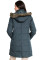 Gray Toggle Button Quilted Coat for Women