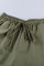 Olive Drawstring Cargo Pocketed Joggers
