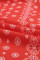 Red V-neck Short Sleeve Fashion Print Fantasy Fluttering Blouse