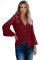 Burgundy The Du Jour Crochet Blouse