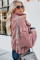 Pink Cuddle Weather Cable Knit Handmade Turtleneck Sweater