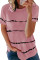 Pink Tie-dye Stripe Casual T-Shirt