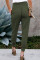 Green Wide Waistband Pocketed Joggers