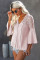 Pink The Du Jour Crochet Blouse