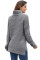Gray Cozy Long Sleeves Turtleneck Sweater
