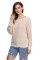 Aprioct Cross Back Hollow-out Sweater