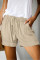 Khaki Strive Pocketed Tencel Shorts