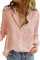 Pink Textured Solid Color Basic Shirt