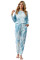 Sky Blue Tie Dye Knit Long Sleeve Joggers Set