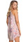 Summer Floral Print Pink Sleeveless Dress