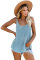 Sky Blue Knitted Cami Tank Top