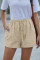 Khaki Strive Pocketed Tencel Shorts