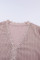 Pink Lace Splicing V-Neck Swiss Dot Short Sleeve Top