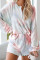 Orange Tie Dye Knit Lounge Set