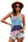 Blue Knitted Cami Tank Top