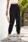 Black Wide Waistband Pocketed Joggers