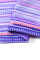 Purple Fuzzy Stripes Strappy Back Tankini Top