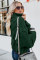 Green Cuddle Weather Cable Knit Handmade Turtleneck Sweater