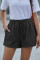 Black Strive Pocketed Tencel Shorts
