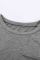 Gray Pocketed Tee with Side Slits