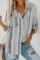 Gray Sweet Enough Striped Button Down Top