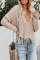Apricot Tainted Love Cotton Distressed Sweater