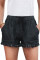 Black Casual Pocketed Frayed Denim Shorts