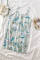 Sky Blue Floral Pattern Buttoned Slip Cami Dress