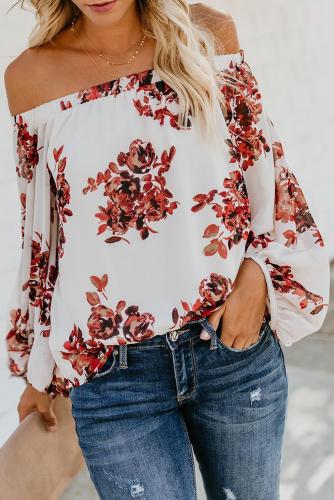 White Wherever You Go Off The Shoulder Top