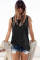 Black Knot Front Jersey Tank