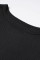 Black Blossom Contrast Swiss Dot Knit Top