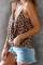 Brown Leopard Drape Tank