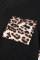 Black Leopard Patch Pocket Long Sleeve Top